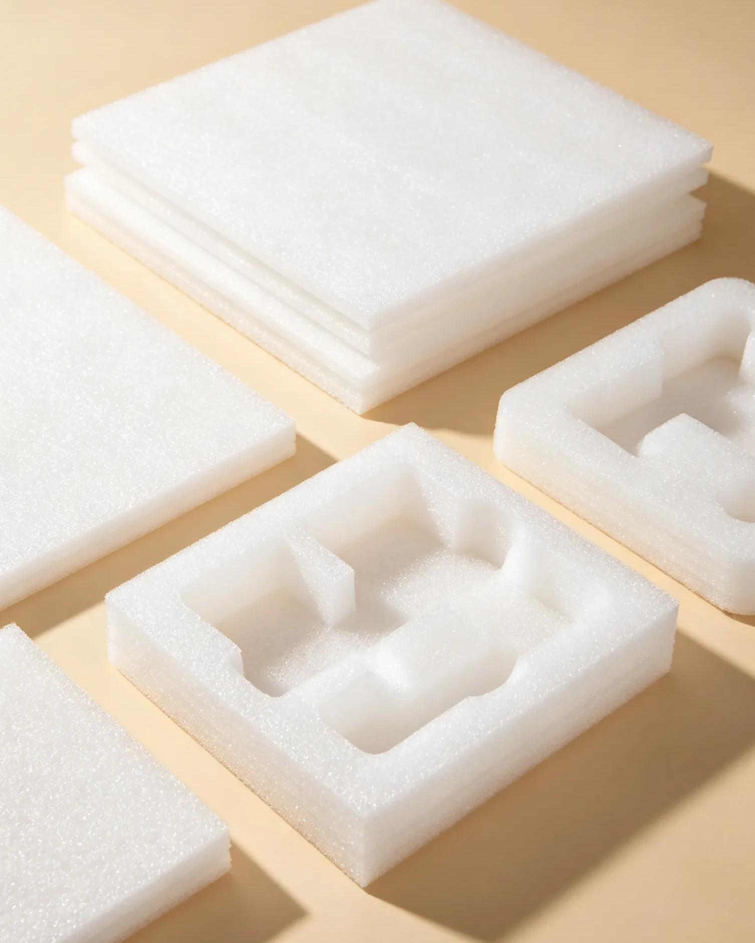EPE EVA foam lining shockproof cushioning packaging Dongguan printer electronics fragile products