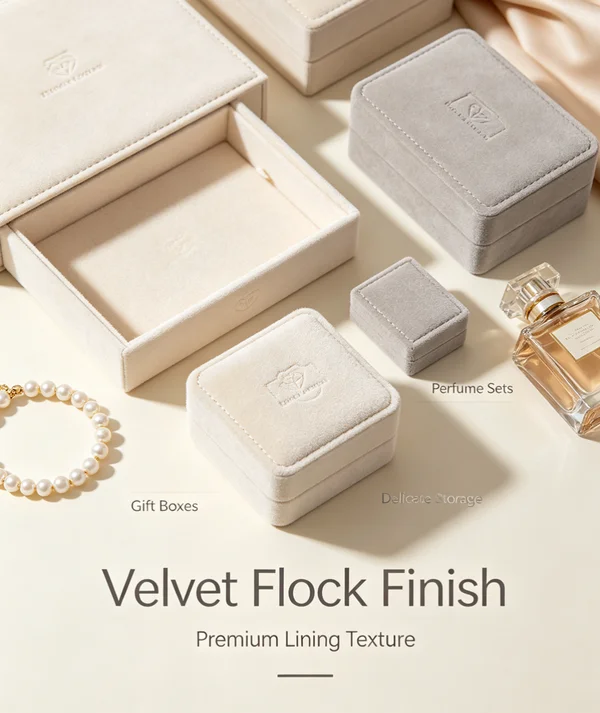 Cream flocked paper material Dongguan Zhengyang Printing packaging surface material