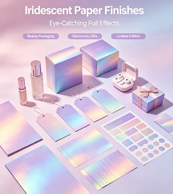 Holographic iridescent paper material Dongguan Zhengyang Printing packaging surface material