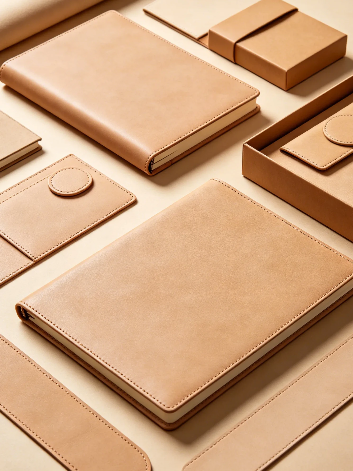 PU microfiber suede material soft wear-resistant leather Dongguan printer premium packaging gift boxes notebooks