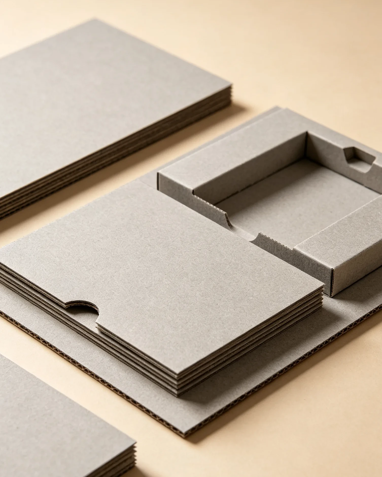 Paperboard insert lining stiff structural support gift box divider Dongguan printer paper box insert