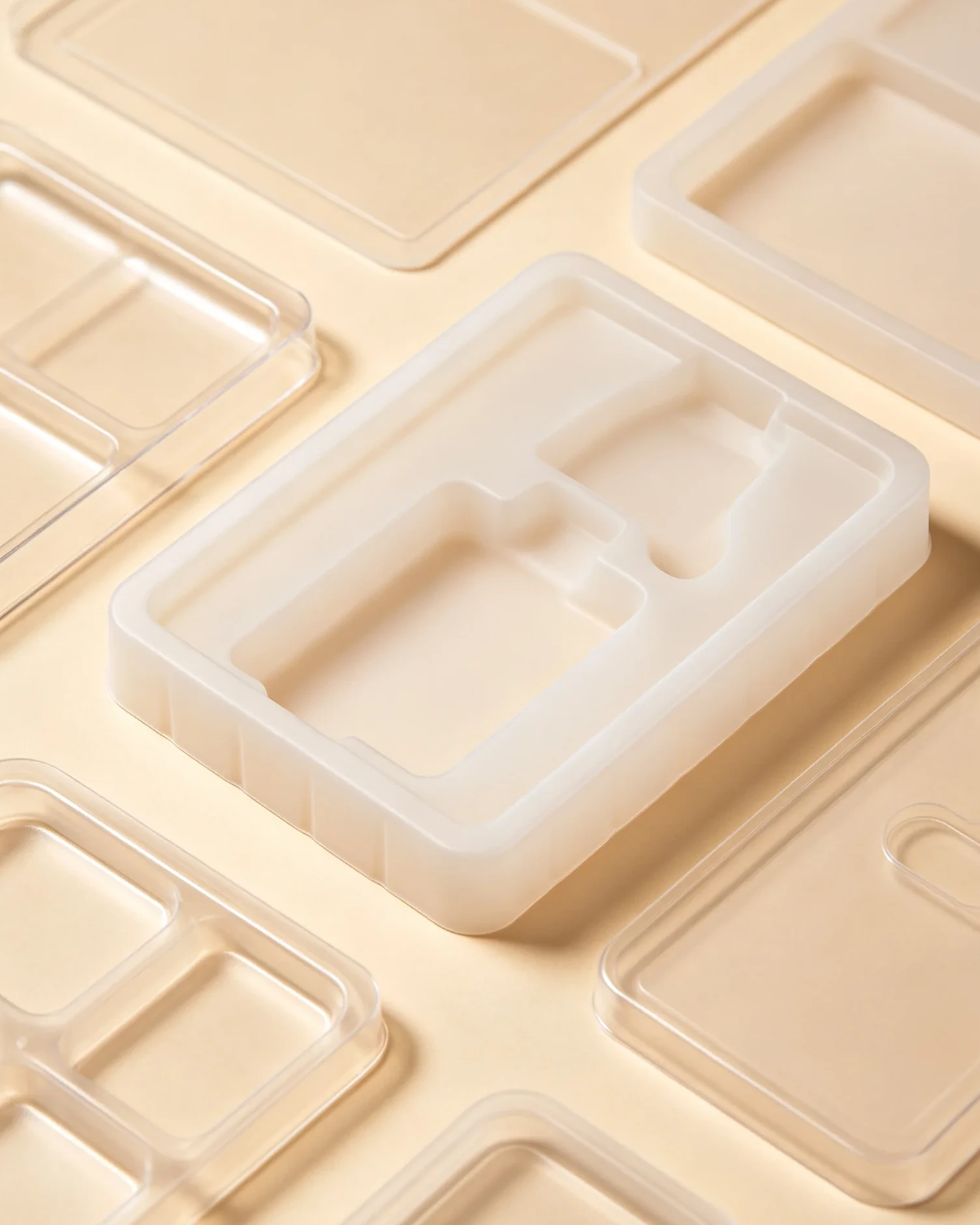 PET PVC blister insert tray transparent display packaging insert Dongguan printer cosmetics electronics