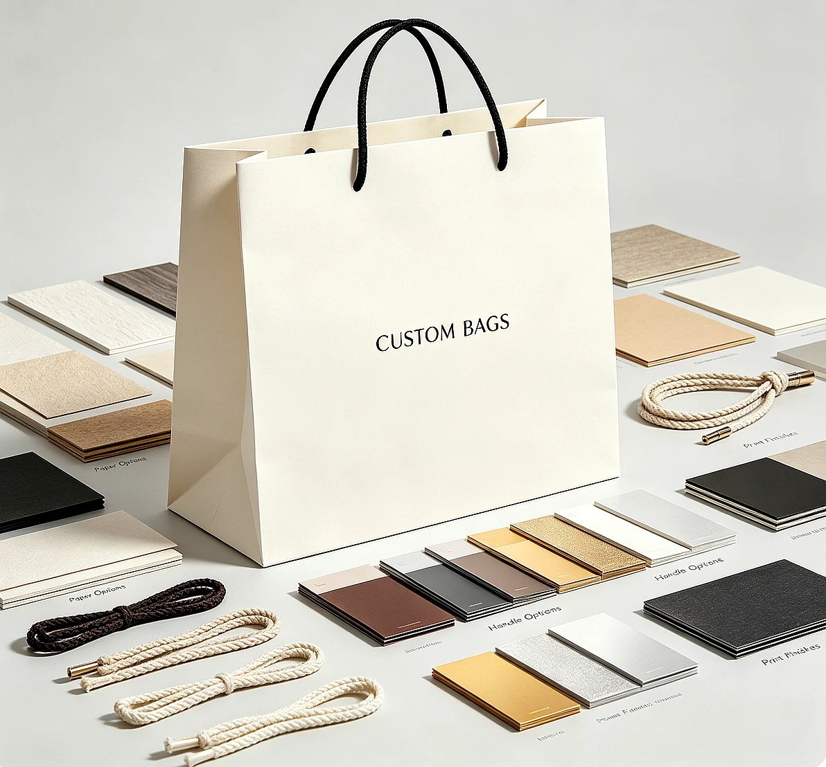 Paper bag collection supplemental - assorted bag styles - Zhengyang Printing Dongguan China