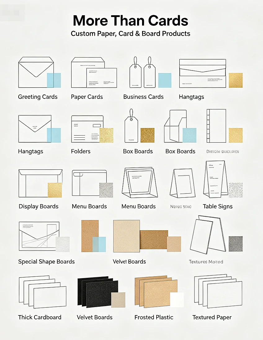 Stationery display card application scene - bookstore cultural and creative display - Zhengyang Printing Dongguan