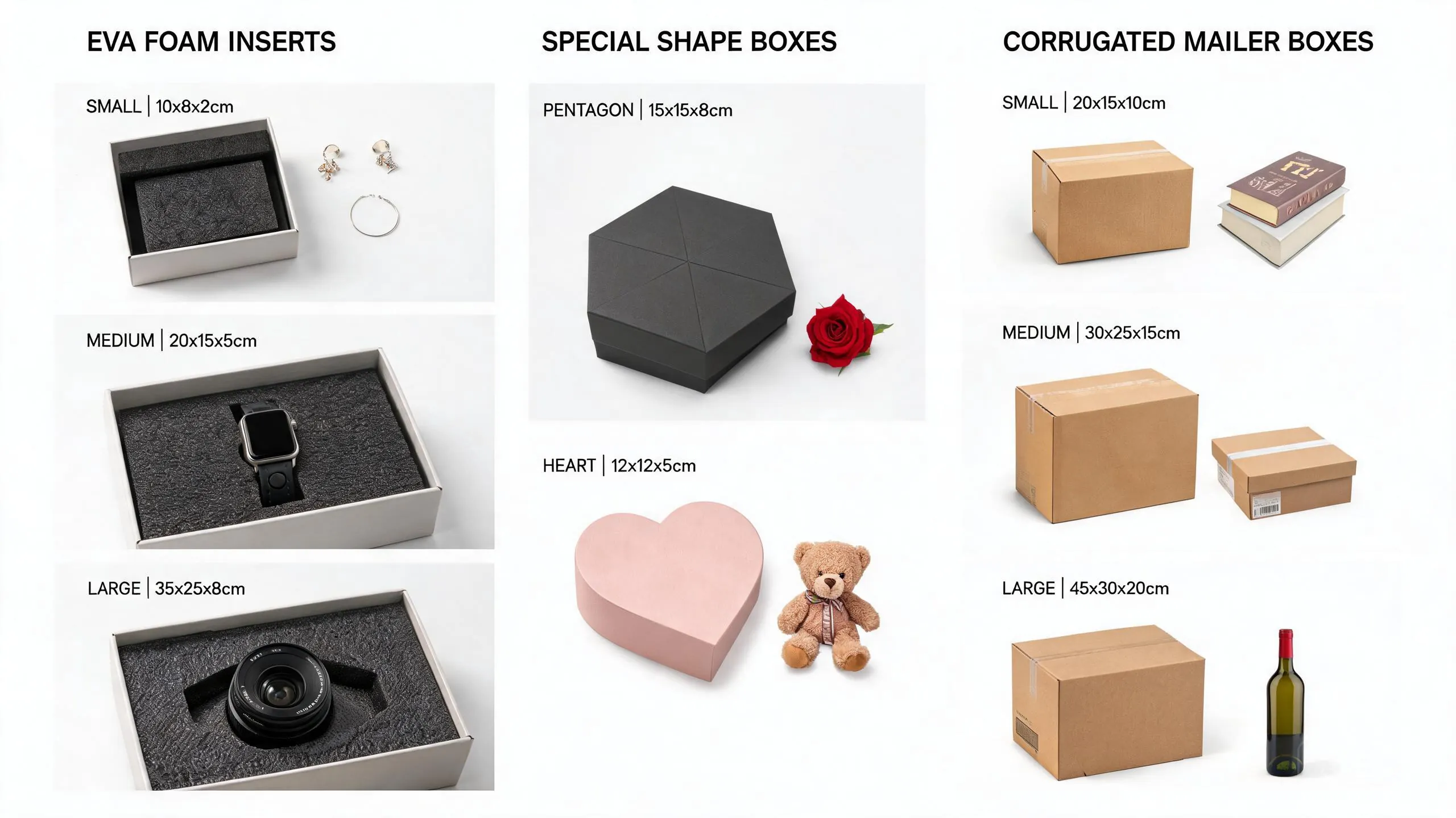 Specialty box and insert size reference EVA foam tray heart box - Zhengyang Printing Dongguan China